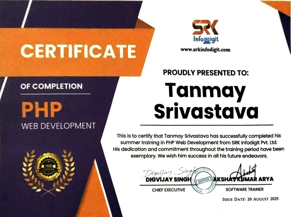 Certificate 1